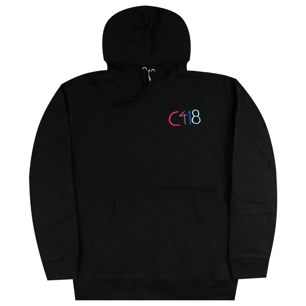 C418 Logo Black Hoodie New Merch