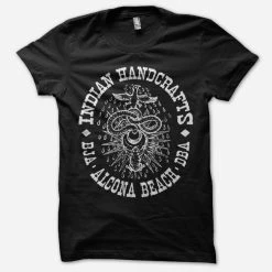 Indian Handcrafts New Merch Alcona Beach Black T-Shirt