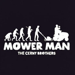 The Cerny Brothers Mower Man Black Koozie