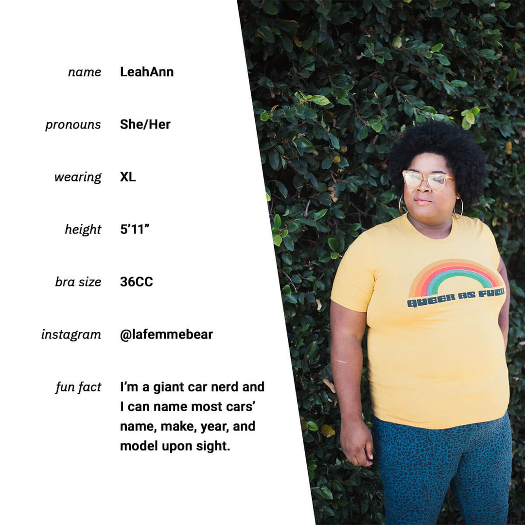 Autostraddle Queer As Fuck Heather Mustard Tee New Merch