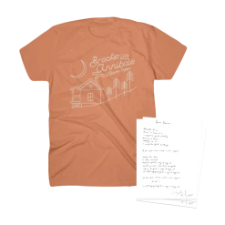 Brooke Annibale New Merch Home Again T-Shirt + Original Handwritten "Home Again" Lyrics Bundle