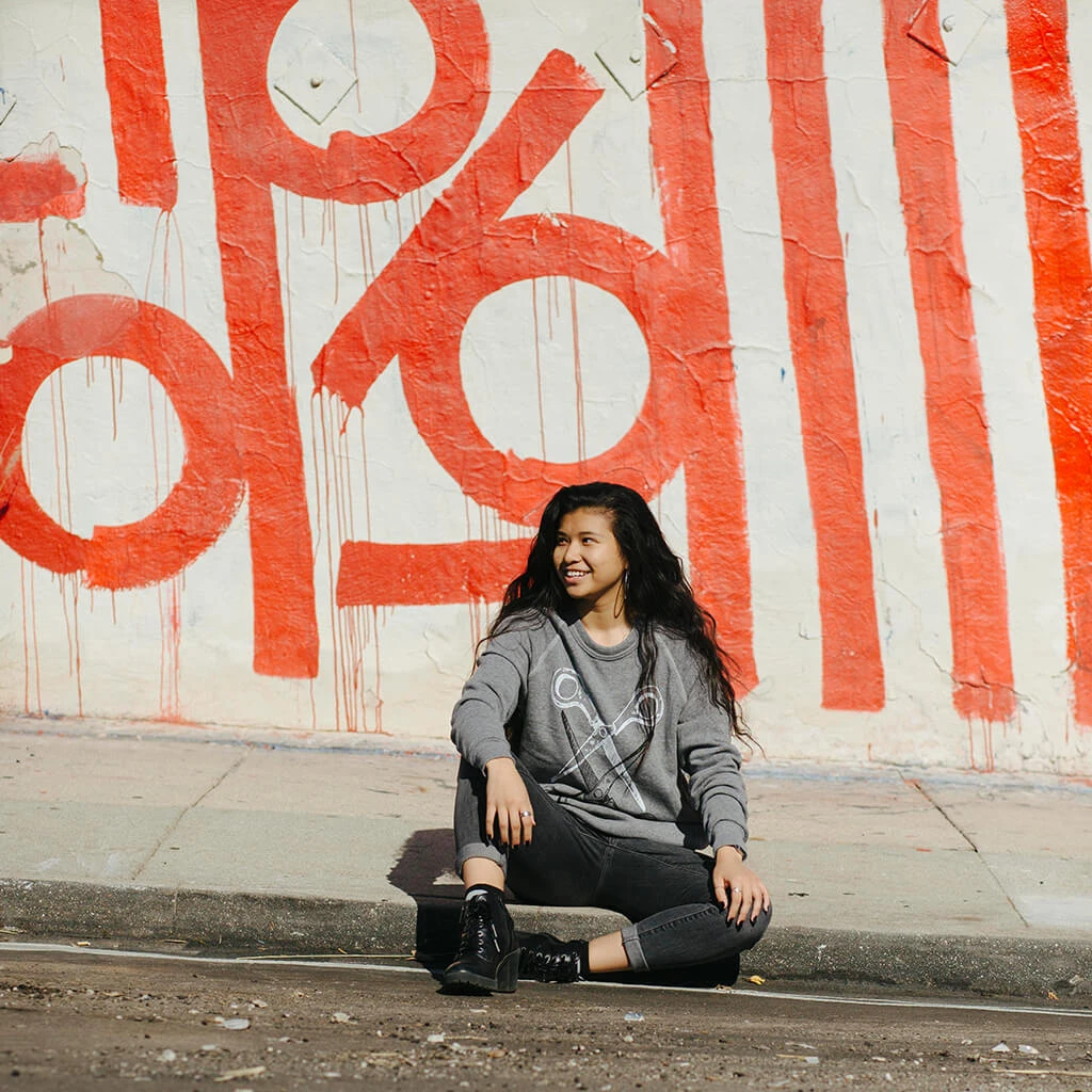 Autostraddle New Merch Basic Scissoring Sweatshirt