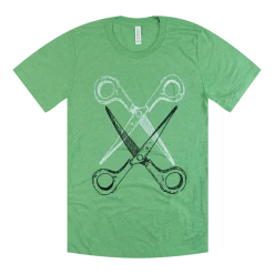 Autostraddle Basic Scissoring Green Tee New Merch