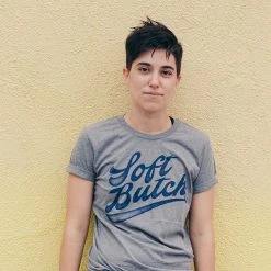 Autostraddle New Merch Soft Butch Grey Tri-Blend