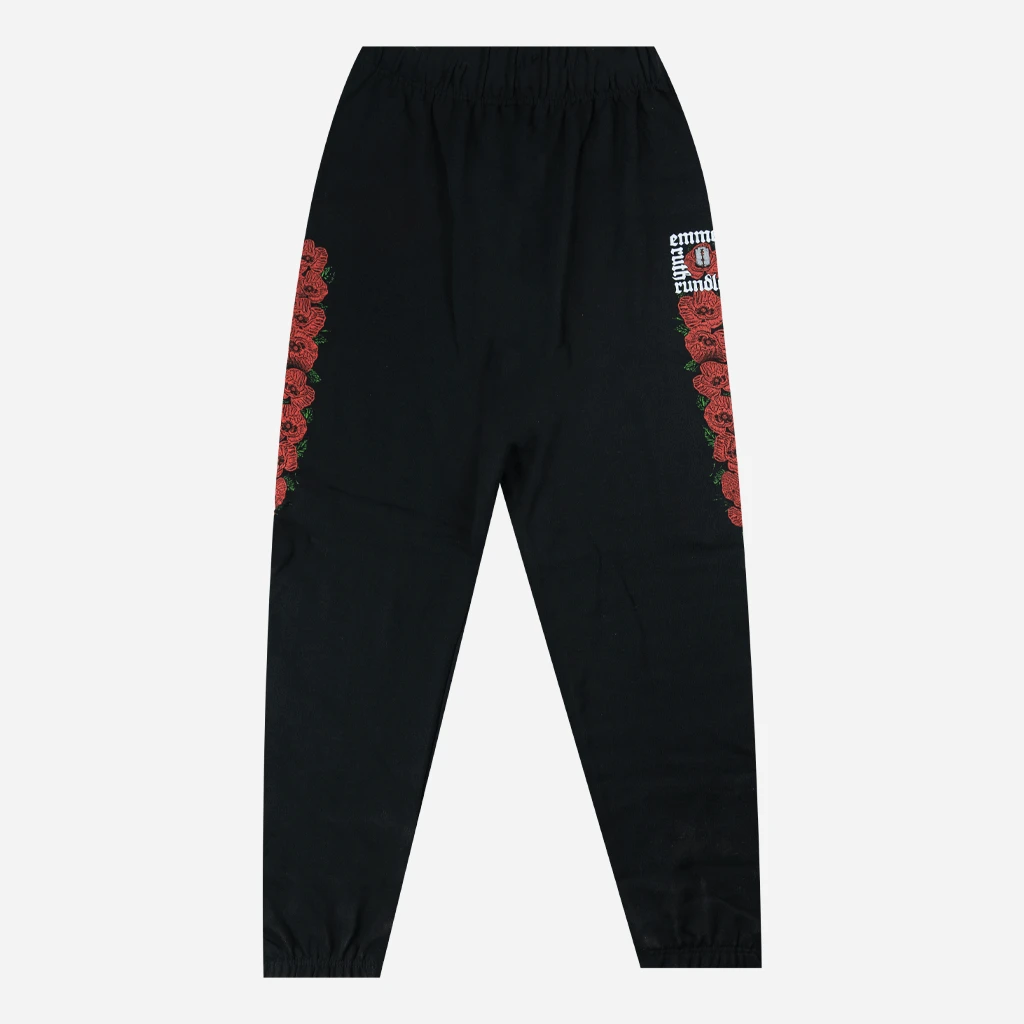 Emma Ruth Rundle Poppies Black Sweatpants New Merch