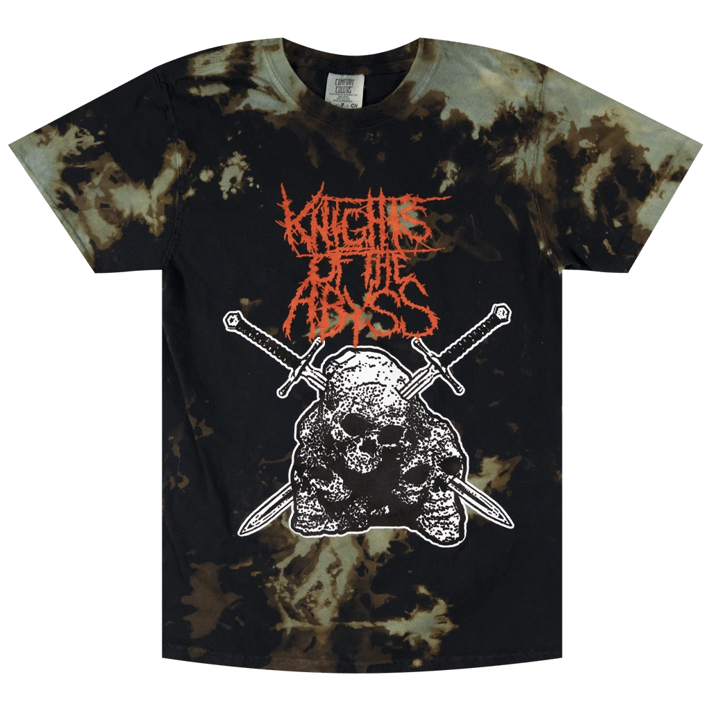 Knights Of The Abyss New Merch Skull Stab Tie-Dye T-Shirt