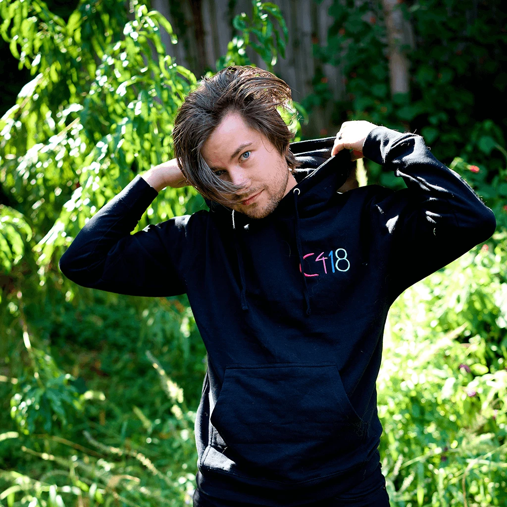 C418 Logo Black Hoodie New Merch